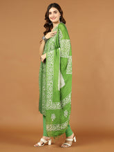 Neck Patti Printed Cotton Unstitched Suit Piece With Dupatta